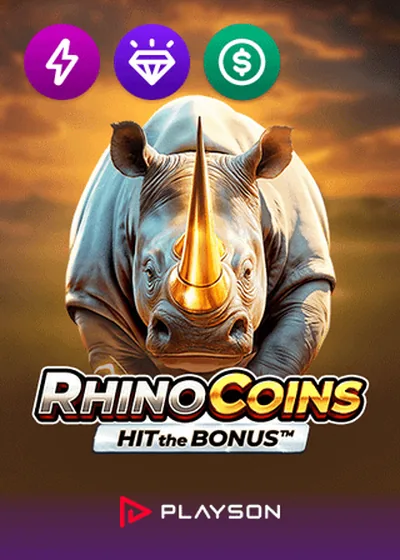 Rhino Coins Hit the Bonus slot by Playson